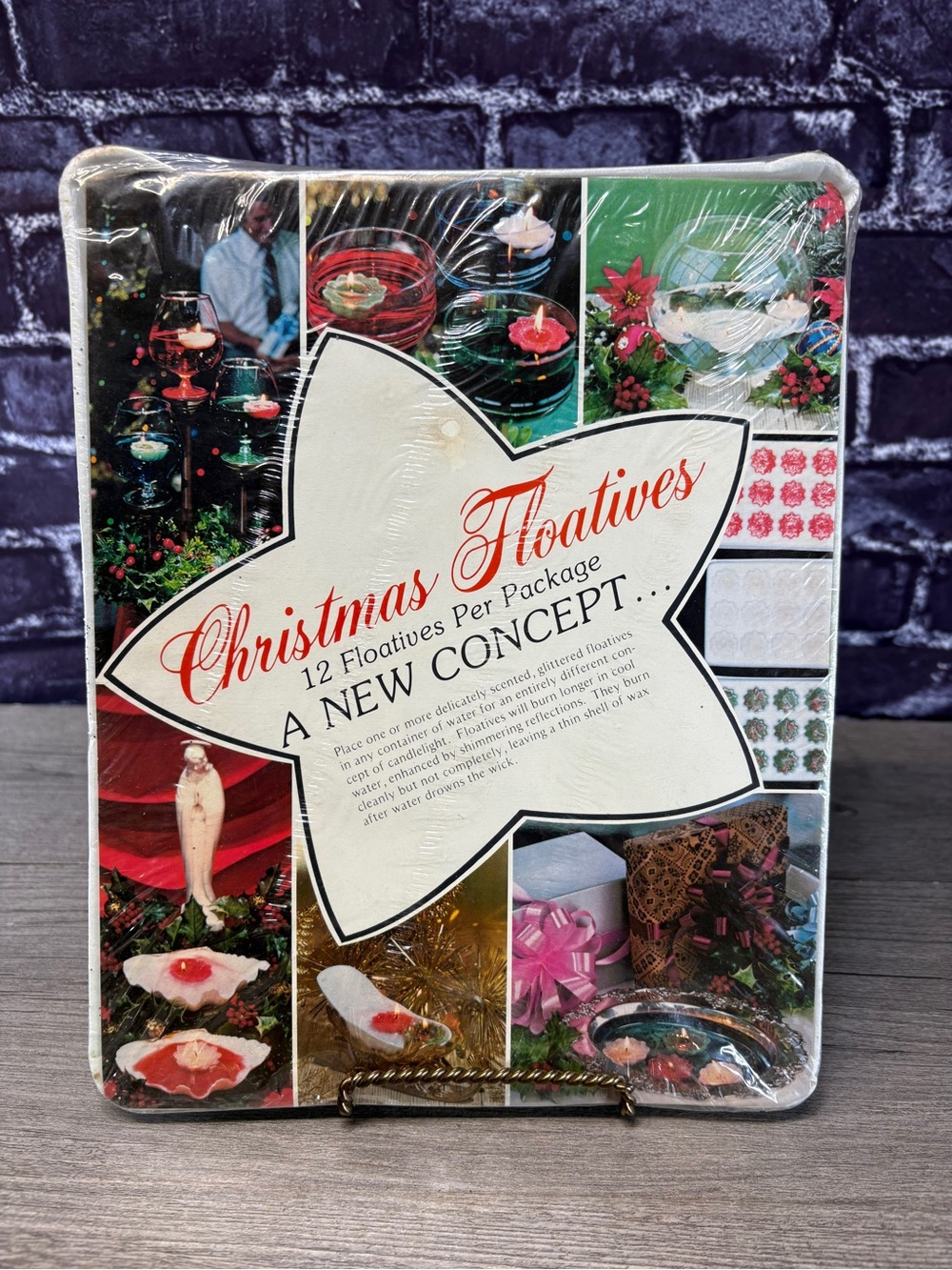 Vintage Christmas Floatives Holiday Floating Candle Set
